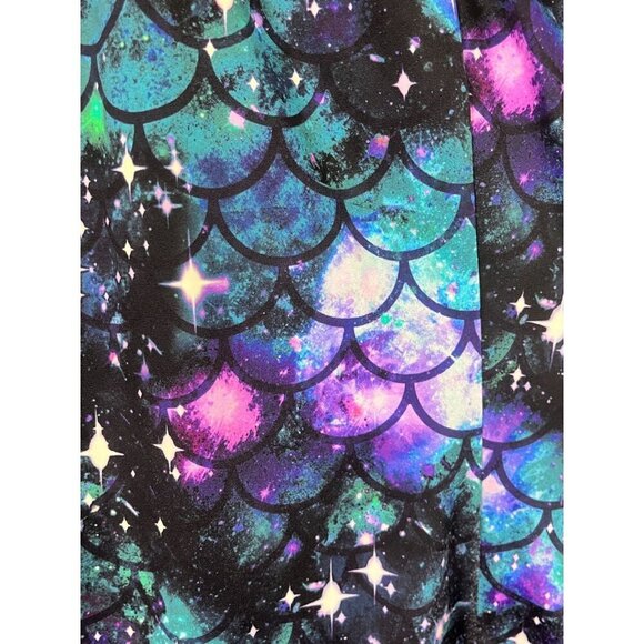 Torrid Swim Women 1X Blue Mermaid Fairy Whimsical Tropical Mythical Celestial - Picture 5 of 16